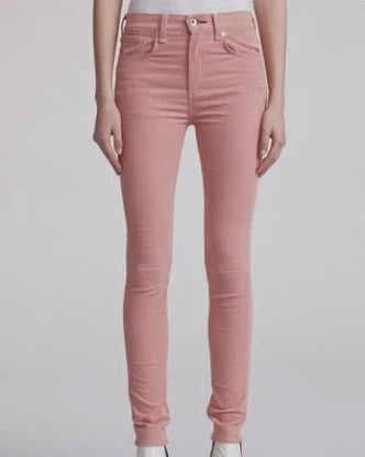 Pink High-Rise Skinny Jeans