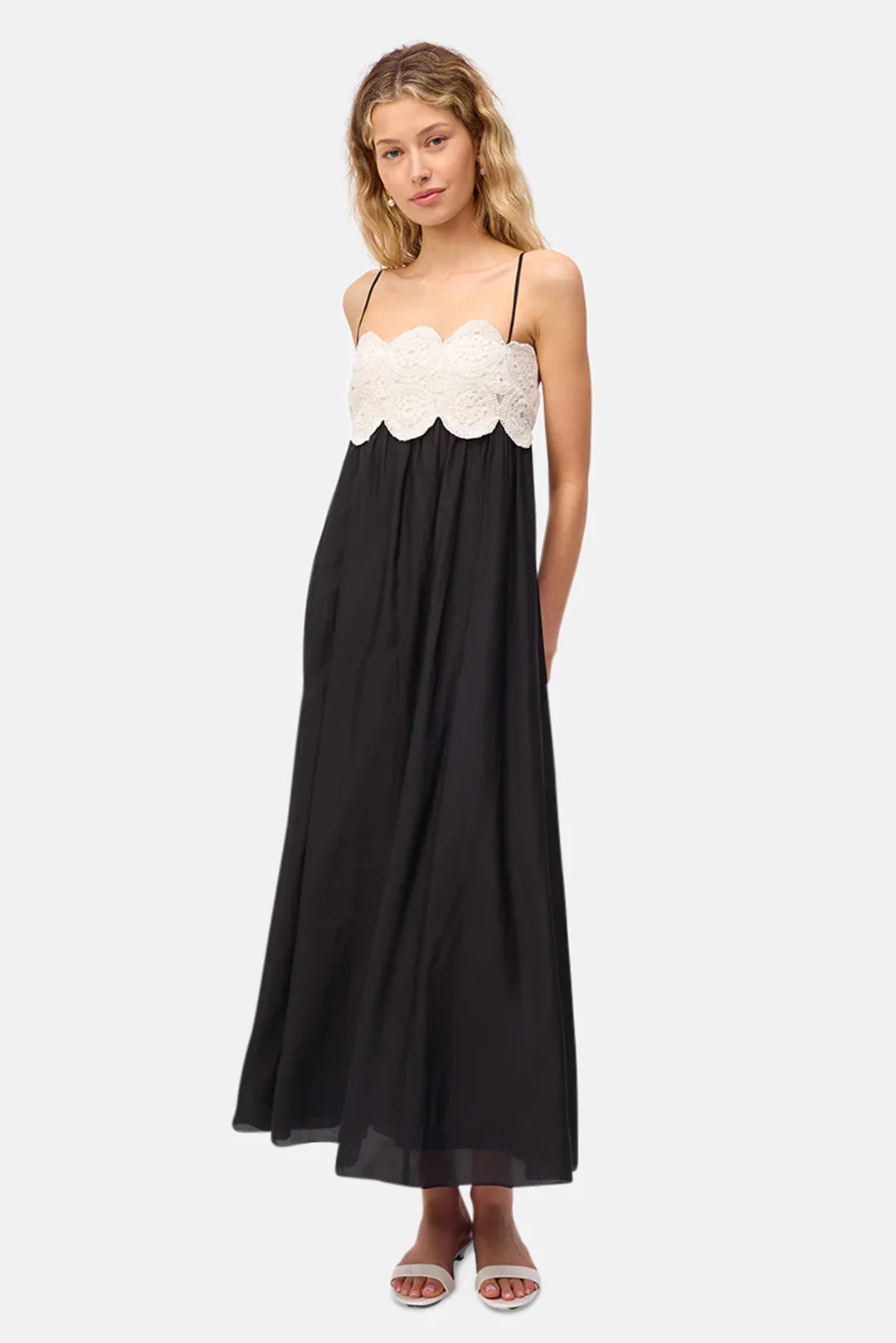 Iona Dress Cannoli/Black