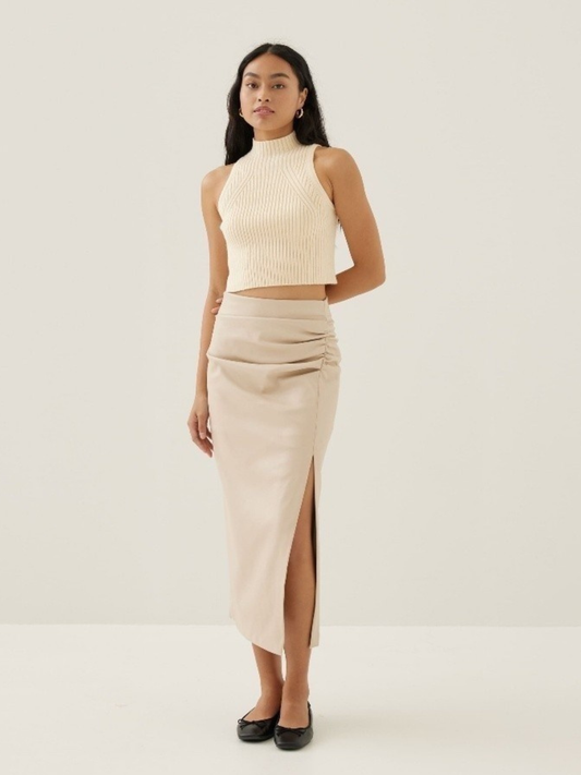 Christie Pleather Column Midaxi Skirt (Copy)