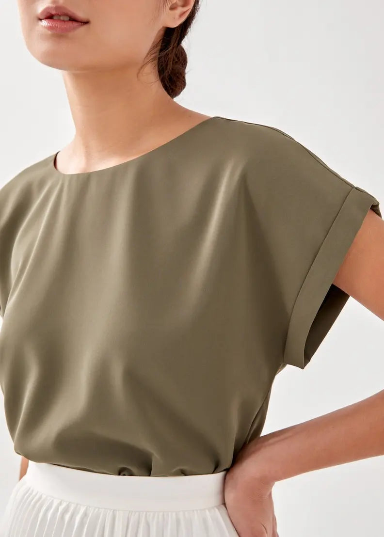 Ashari Drop Shoulder Shell Top